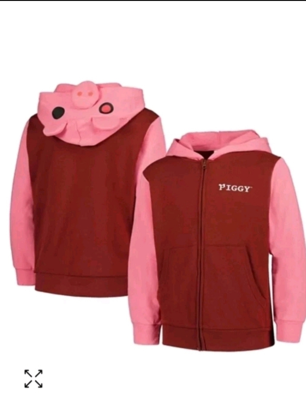 NWT MAD ENGINE Piggy Roblox lightweight zip Hoodie- Youth SMALL